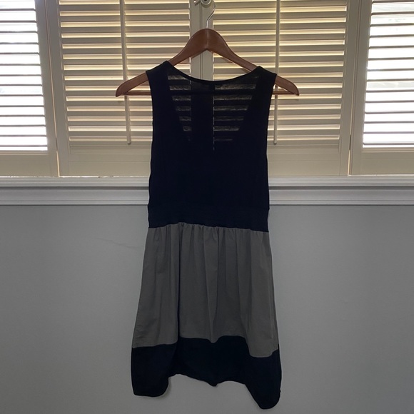 Grey & Black Colorblock dress jersey top - Picture 6 of 9